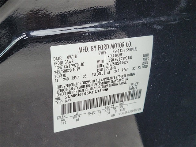 2019 Lincoln Nautilus Reserve