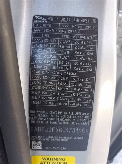 2018 Jaguar E-PACE S