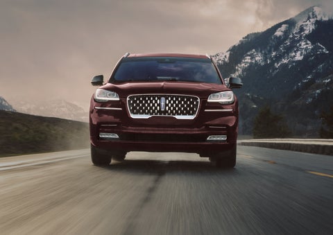 A 2024 Lincoln Aviator® SUV is shown in the Diamond Red exterior color. | Lincoln of Cutler Bay in Miami FL