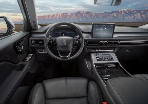 The interior of a Lincoln Aviator® SUV is shown | Lincoln of Cutler Bay in Miami FL