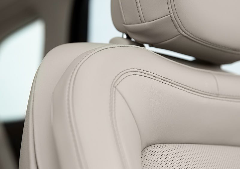 Fine craftsmanship is shown through a detailed image of front-seat stitching. | Lincoln of Cutler Bay in Miami FL