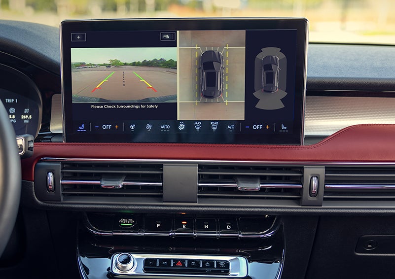 The large center touchscreen of a 2024 Lincoln Corsair® SUV is shown. | Lincoln of Cutler Bay in Miami FL