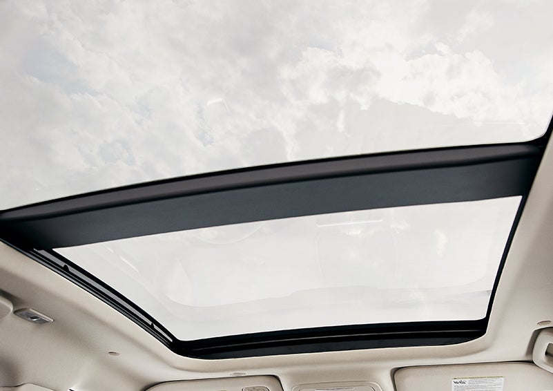 The available panoramic Vista Roof® is shown from inside a 2024 Lincoln Corsair® SUV. | Lincoln of Cutler Bay in Miami FL