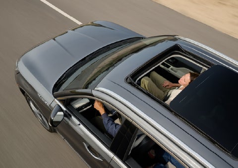 The available panoramic Vista Roof® of a 2027 Lincoln Aviator® SUV is open. | Lincoln of Cutler Bay in Miami FL