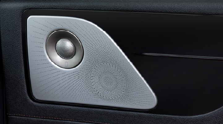 A close-up view of the available Revel® Ultima 3D Audio System. | Lincoln of Cutler Bay in Miami FL