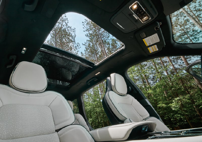 The front seats of a 2027 Lincoln Aviator® Black Label™ SUV | Lincoln of Cutler Bay in Miami FL