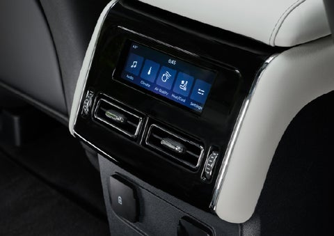 The second row touch screen displays audio and temperature control settings. | Lincoln of Cutler Bay in Miami FL