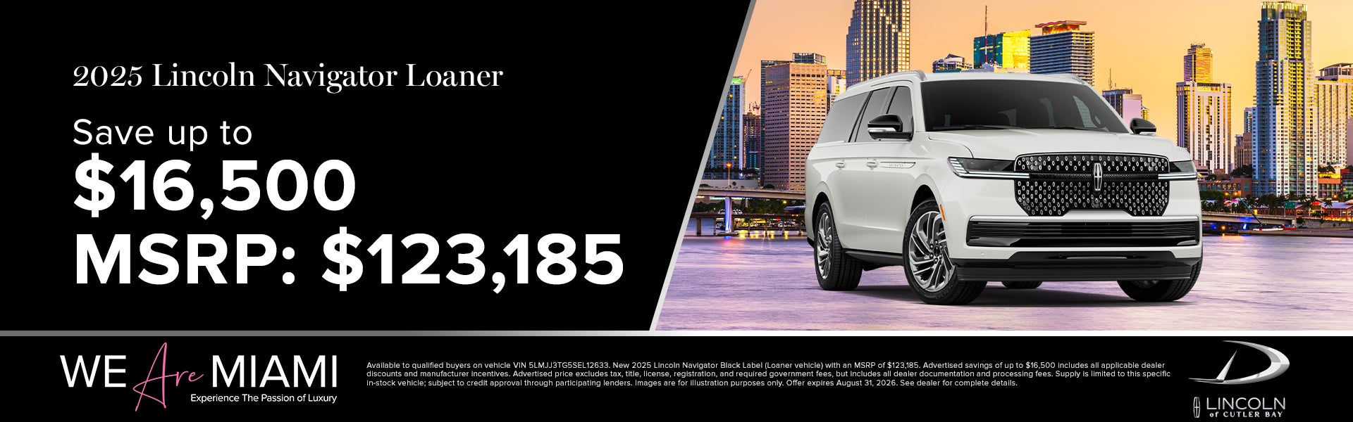 Save up to $16,500 on 2025 Lincoln Navigator Loaner 