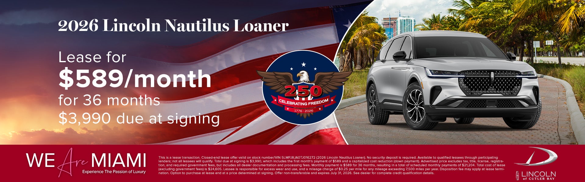 2026 Lincoln Nautilus Loaner 