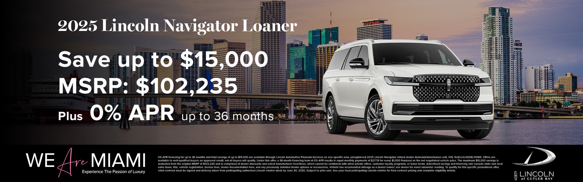 2025 Lincoln Navigator Loaner 