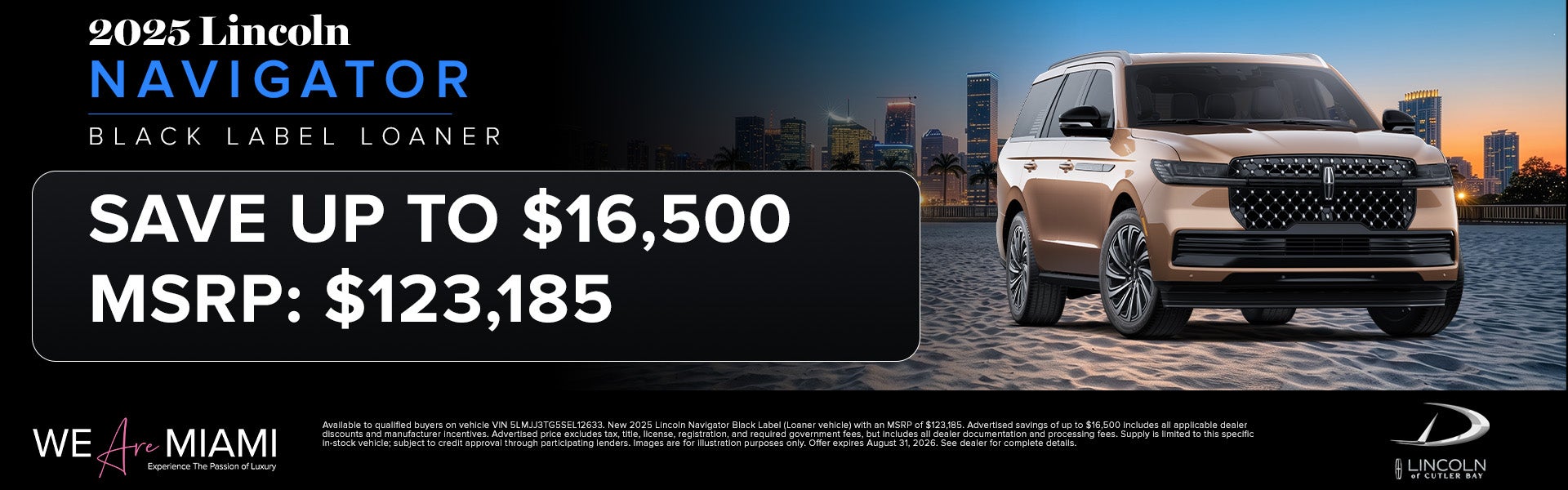Save up to $16,500 on 2025 Lincoln Navigator Loaner 