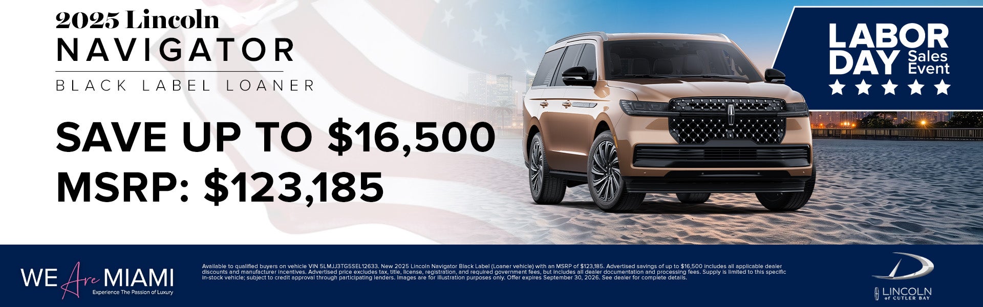 Save up to $16,500 on 2025 Lincoln Navigator Loaner 